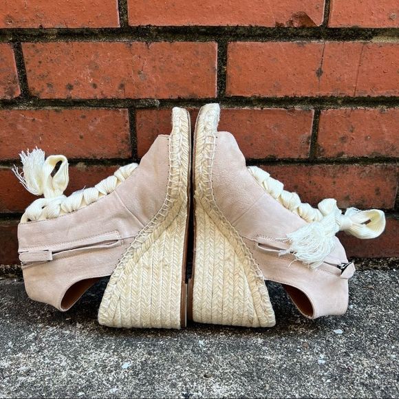 Cholé Espadrille Wedge Ankle Booties Size 38 - Picture 7 of 9